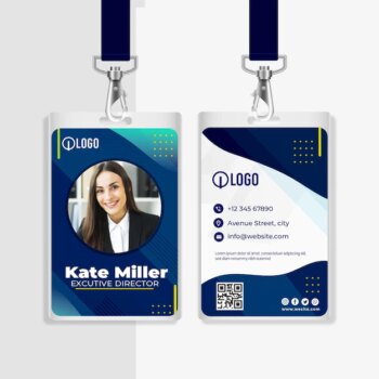 Free Vector | Marketing business id card template
