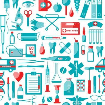 Free Vector | Medical and health elements pattern