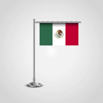 Free Vector | Mexico flag with creative design vector