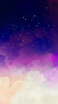 Free Vector | Mobile background with starry sky and purple tones