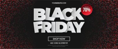 Free Vector | Modern black friday sale background with abstract red dots