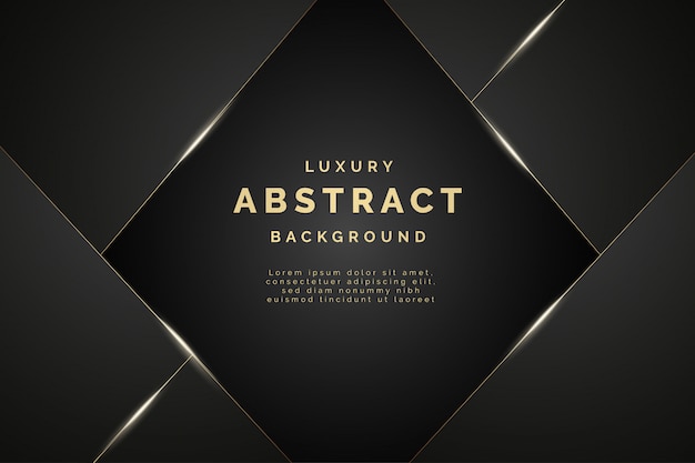 Free Vector | Modern golden and black luxury background