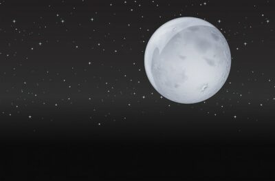 Free Vector | Moon in the dark night