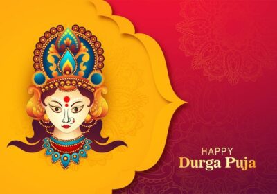 Free Vector | Navratri and durga puja festival cultural celebration card background