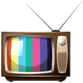 Free Vector | Old vintage television isolated