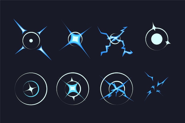 Free Vector | Organic flat animation frames for element