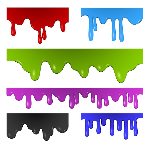 Free Vector | Paint splatter set