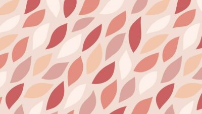 Free Vector | Pink seamless leaf patterned background vector