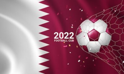 Free Vector | Qatar world cup soccer football flag 3d illustration