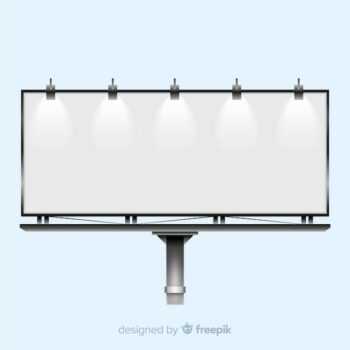 Free Vector | Realistic billboard background