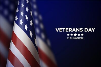 Free Vector | Realistic veterans day concept