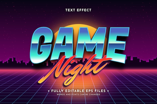 Free Vector | Retro neon text effect design