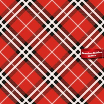 Free Vector | Seamless plaid pattern in red tones