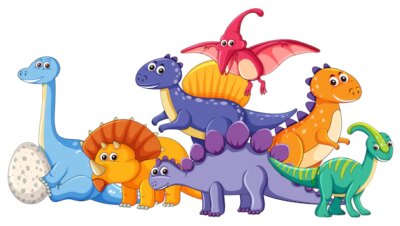 Free Vector | Set of different dinosaur character