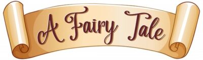 Free Vector | Sign template with word a fairy tale on parchment paper