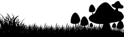 Free Vector | Silhouette mushroom in nature white background