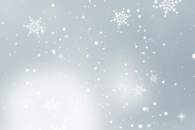 Free Vector | Snowflakes falling over gray background