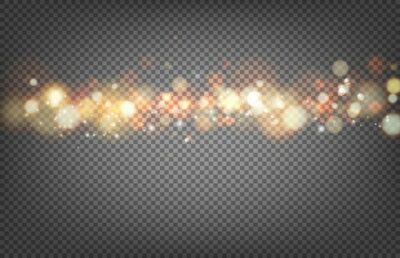 Free Vector | Soft bokeh and lights. shiny sunburst of circle bokeh with the abstract sunshine light and transparency background. abstract vector background. gold template over black background with golden sparks.