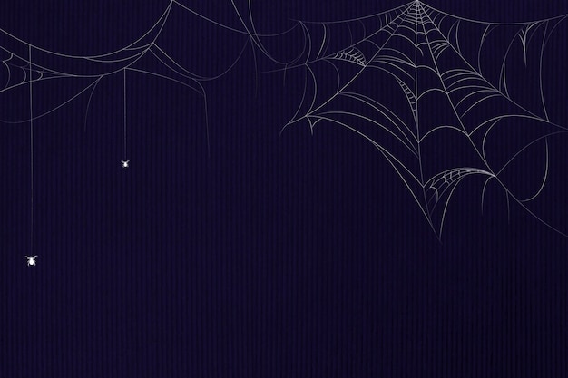 Free Vector | Spider web blue background template vector