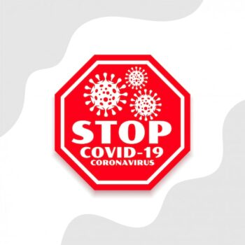 Free Vector | Stop coronavirus covid-19 spread symbol design background
