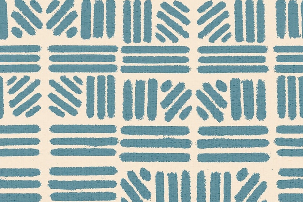 Free Vector | Striped pattern, textile vintage background vector in blue