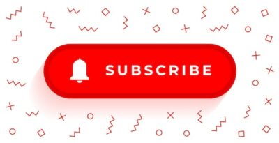 Free Vector | Subscribe button with bell icon