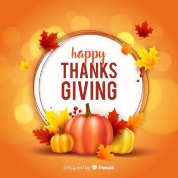 Free Vector | Thanksgiving concept with realistic background