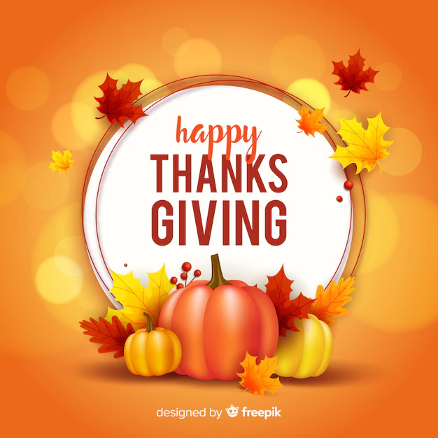 Free Vector | Thanksgiving concept with realistic background