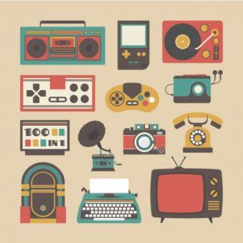 Free Vector | Vintage objects collection