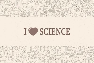 Free Vector | Vintage science background with elements