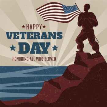 Free Vector | Vintage veterans day