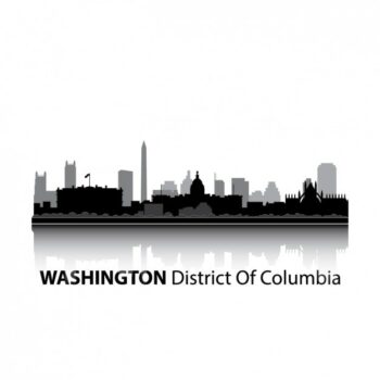 Free Vector | Washington skyline design