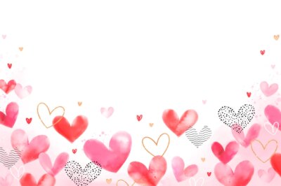 Free Vector | Watercolor valentine's day background