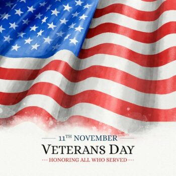 Free Vector | Watercolor veterans day