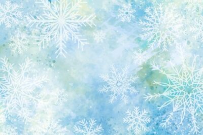 Free Vector | Watercolor winter background