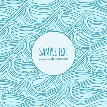 Free Vector | Waves sketch template