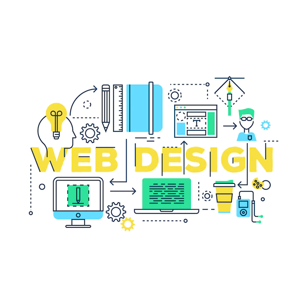 Free Vector | Web design work process