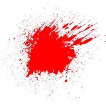 Free Vector | White background with a bloodstain for halloween