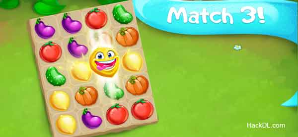 Funny Farm match 3 Mod Apk 1.61.0 (Hack, Unlimited Money)