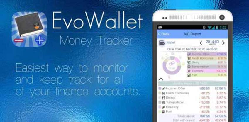 Evowallet - money tracker apk,
