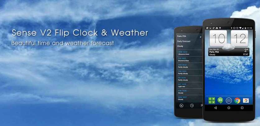 Sense V2 Flip Clock & Weather Apk,