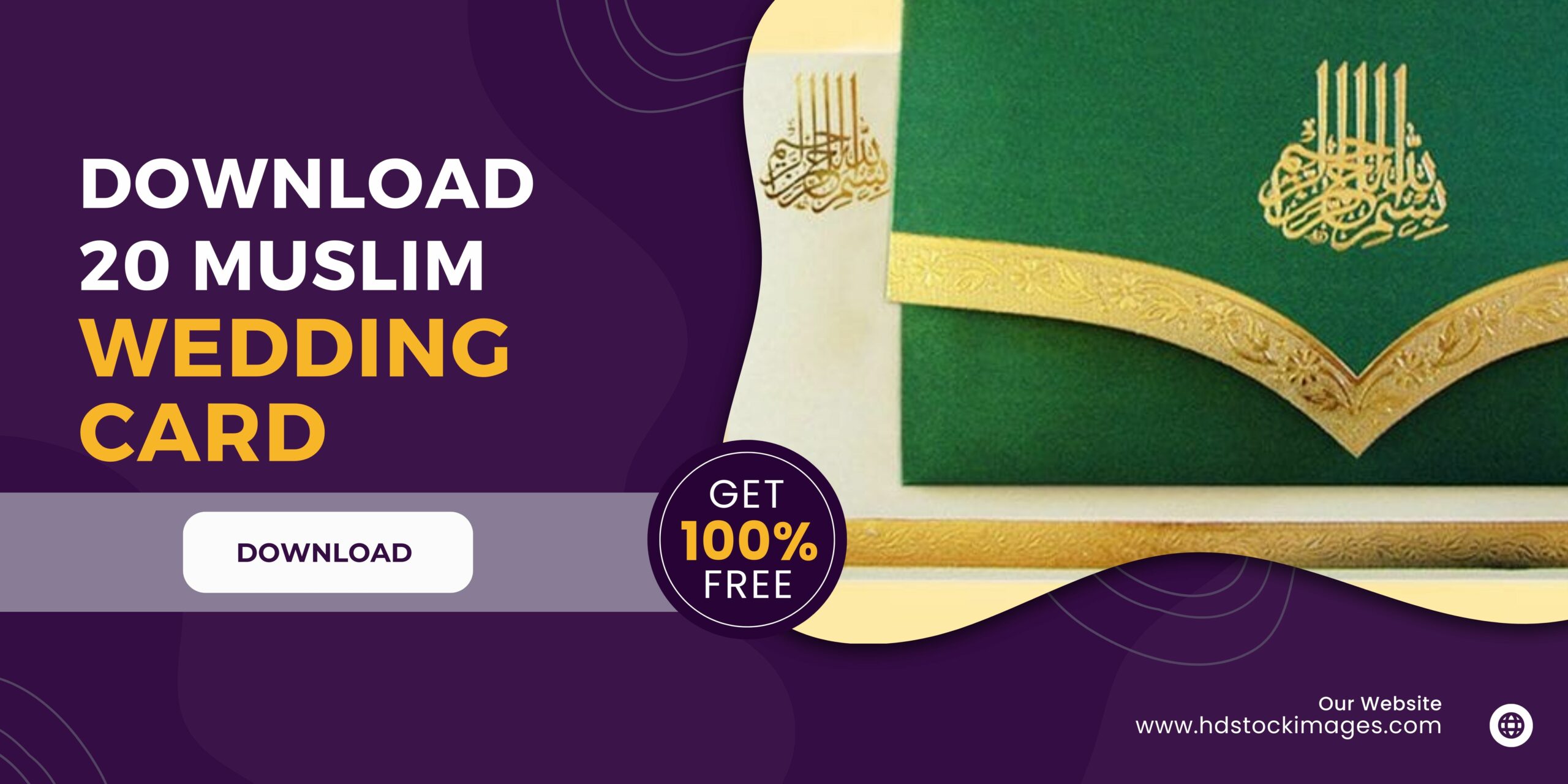 Download 20 Muslim Wedding Card for Free