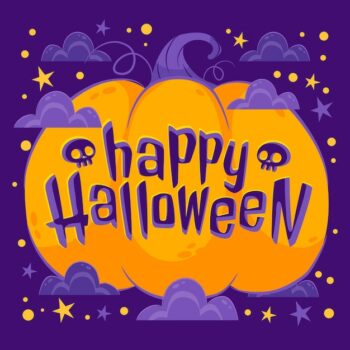 Free Vector | Hand drawn flat halloween lettering