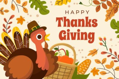 Free Vector | Flat thanksgiving celebration background