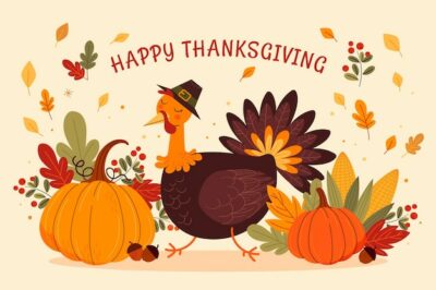 Free Vector | Flat thanksgiving illustration