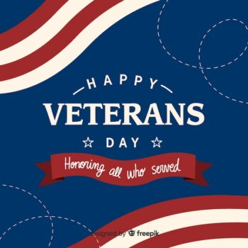 Free Vector | Veterans day concept in flat design