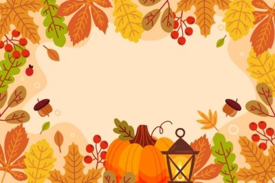 Free Vector | Flat thanksgiving celebration background