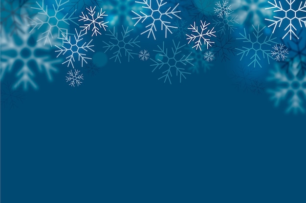 Free Vector | Realistic snowflake border