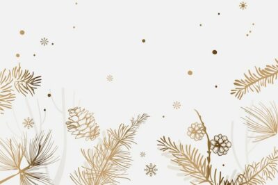 Free Photo | Christmas snowy festive background with design space