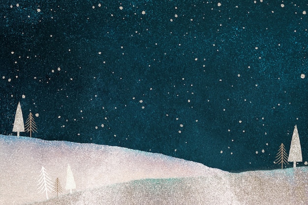 Free Photo | Winter night background, festive holiday design